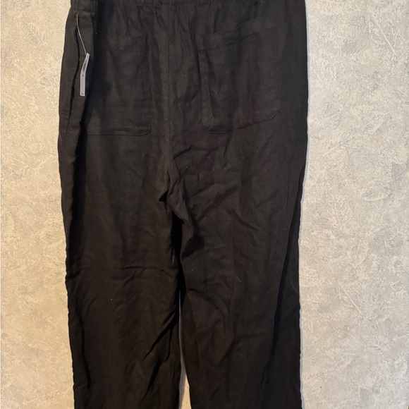 Nwt Old Navy High Rise Wide Leg Linen Blend Pants Large Petite - Picture 4 of 5